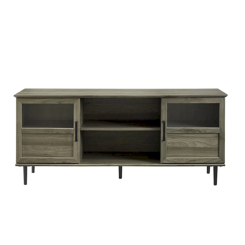 Meuble TV double porte de 58 pouces de type fendu