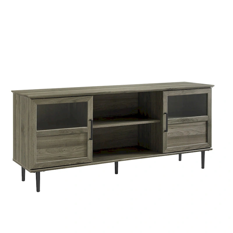 Meuble TV double porte de 58 pouces de type fendu