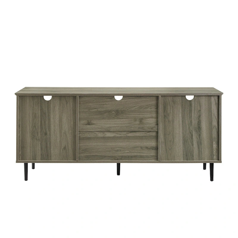 Meuble TV double porte de 58 pouces de type fendu