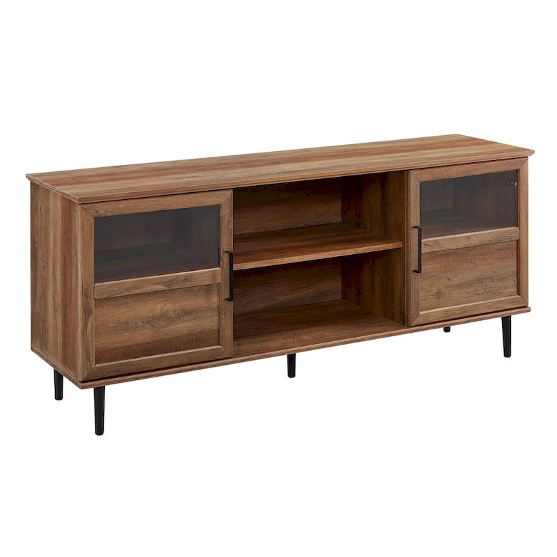 Meuble TV double porte de 58 pouces de type fendu