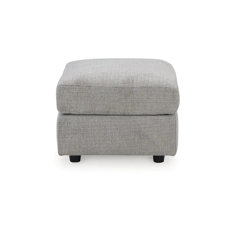 Ensemble de mobilier rembourré gris quatre pièces - 86 cm de large x 38 cm de profondeur x 39 cm de haut