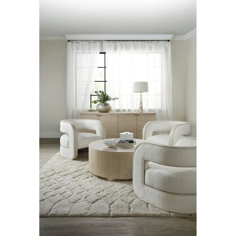 Fauteuil de relaxation moderne coussiné, d'inspiration zen