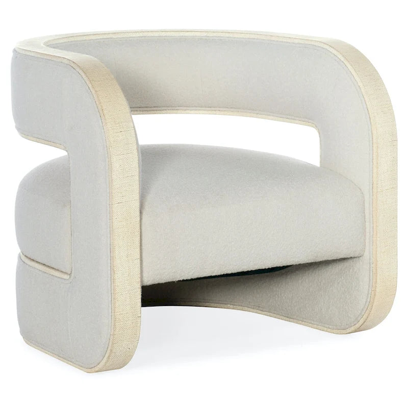 Fauteuil de relaxation moderne coussiné, d'inspiration zen