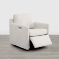 Fauteuil pivotant électrique avec repose-pieds et fonction d'inclinaison