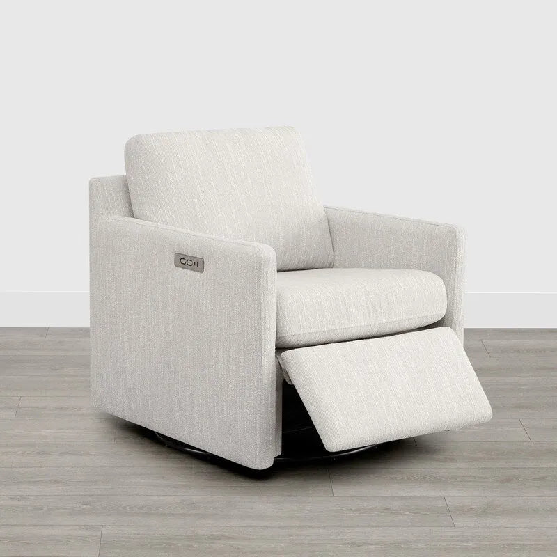 Fauteuil pivotant électrique avec repose-pieds et fonction d'inclinaison