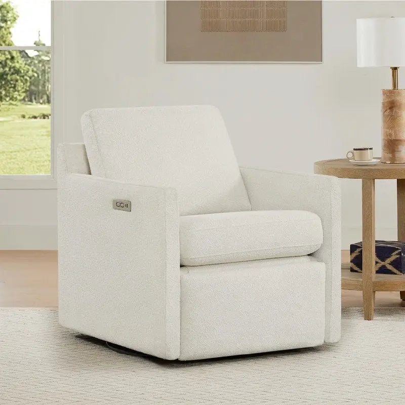 Fauteuil pivotant électrique avec repose-pieds et fonction d'inclinaison