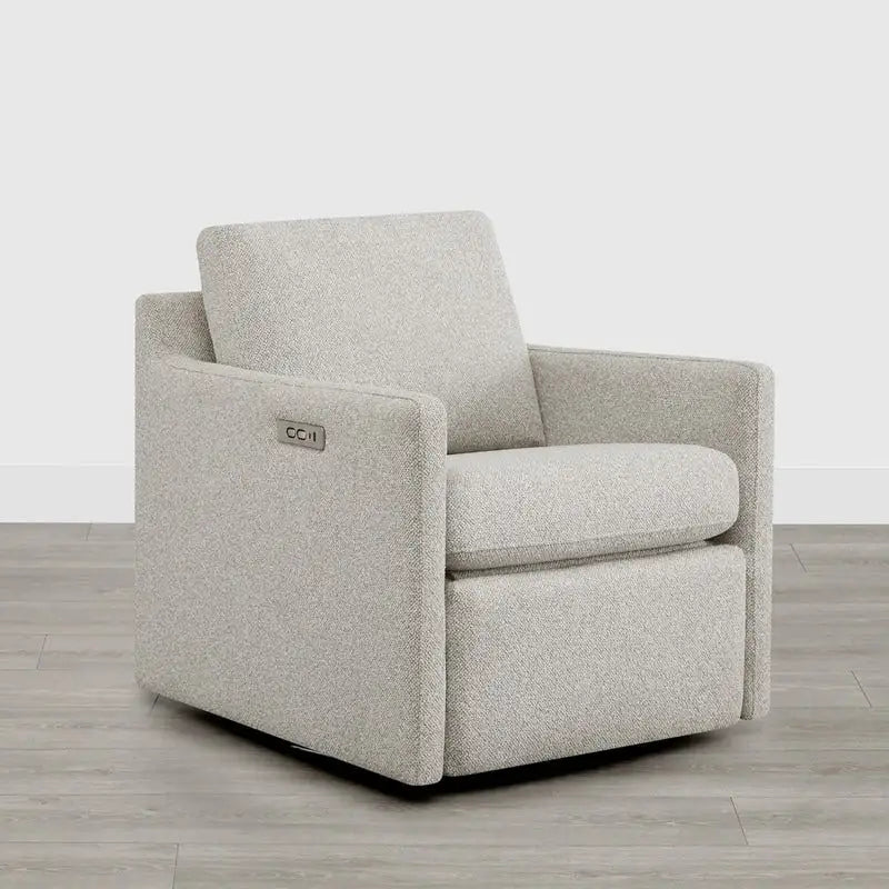 Fauteuil pivotant électrique avec repose-pieds et fonction d'inclinaison