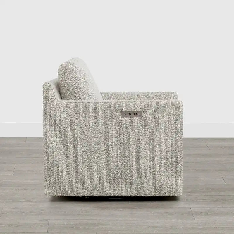 Fauteuil pivotant électrique avec repose-pieds et fonction d'inclinaison