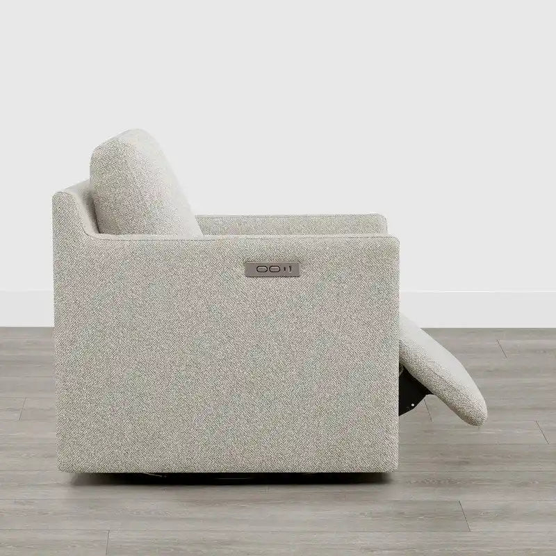 Fauteuil pivotant électrique avec repose-pieds et fonction d'inclinaison