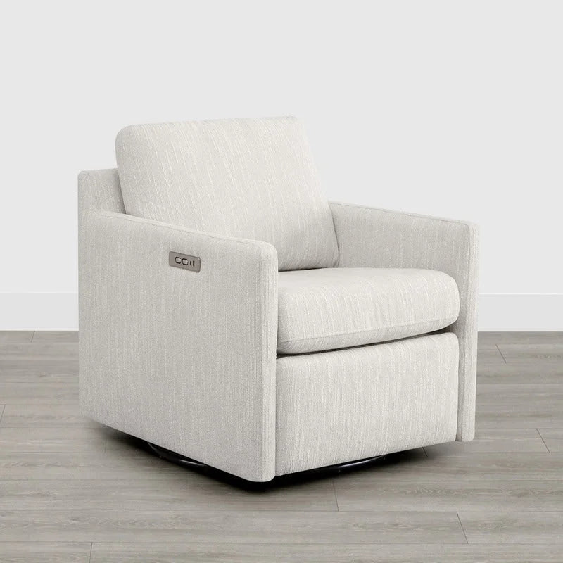 Fauteuil pivotant électrique avec repose-pieds et fonction d'inclinaison