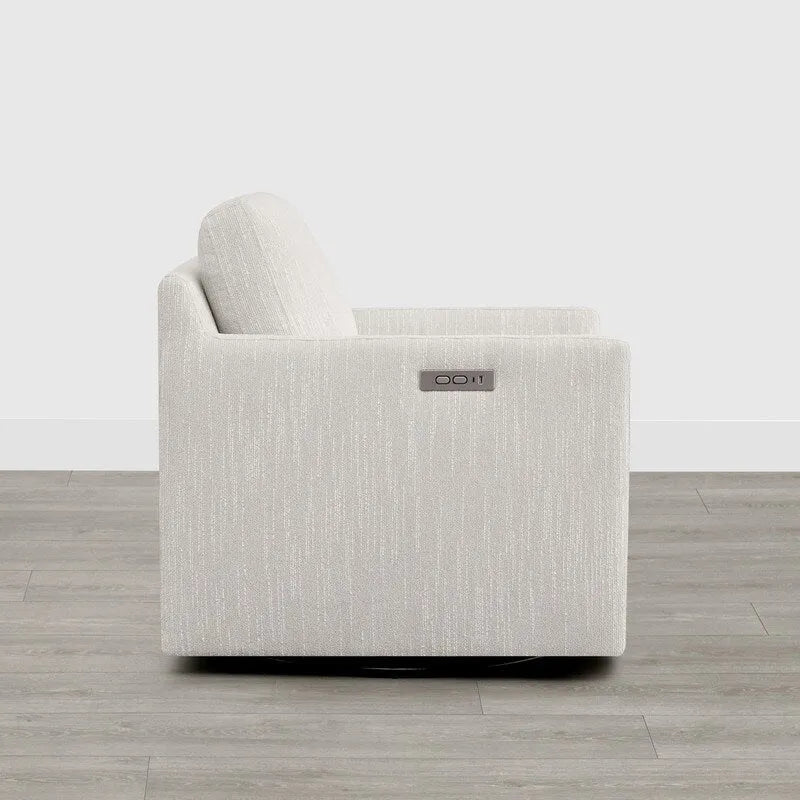 Fauteuil pivotant électrique avec repose-pieds et fonction d'inclinaison