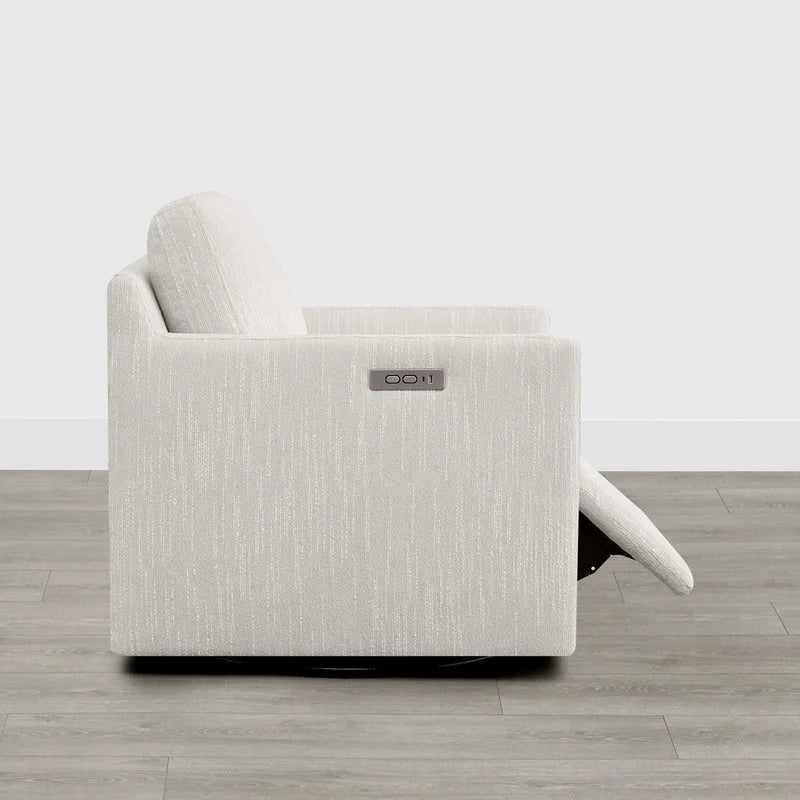 Fauteuil pivotant électrique avec repose-pieds et fonction d'inclinaison