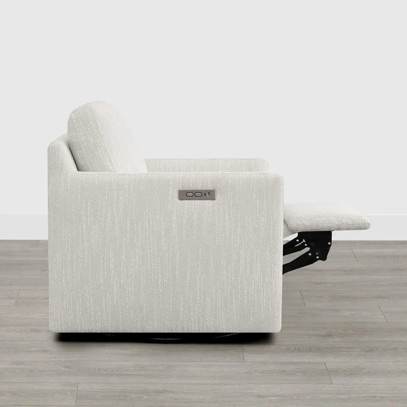 Fauteuil pivotant électrique avec repose-pieds et fonction d'inclinaison