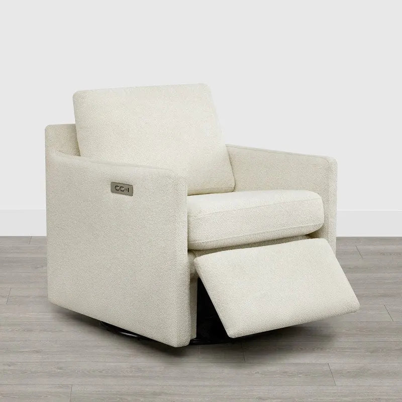 Fauteuil pivotant électrique avec repose-pieds et fonction d'inclinaison