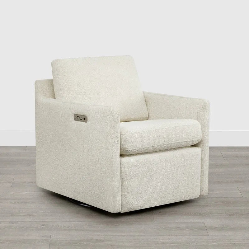 Fauteuil pivotant électrique avec repose-pieds et fonction d'inclinaison