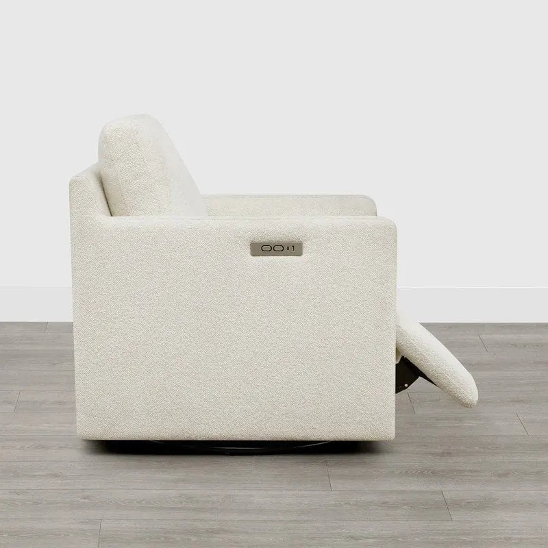 Fauteuil pivotant électrique avec repose-pieds et fonction d'inclinaison