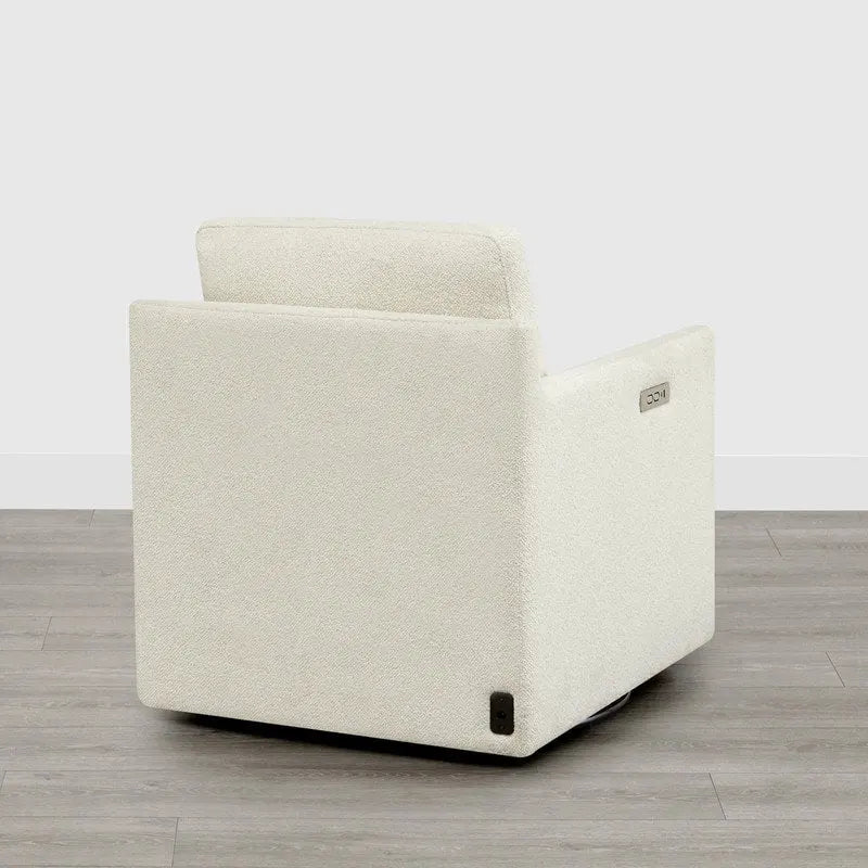 Fauteuil pivotant électrique avec repose-pieds et fonction d'inclinaison