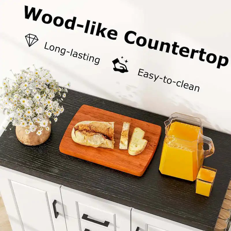 Desserte de cuisine mobile à roulettes - Voir les détails