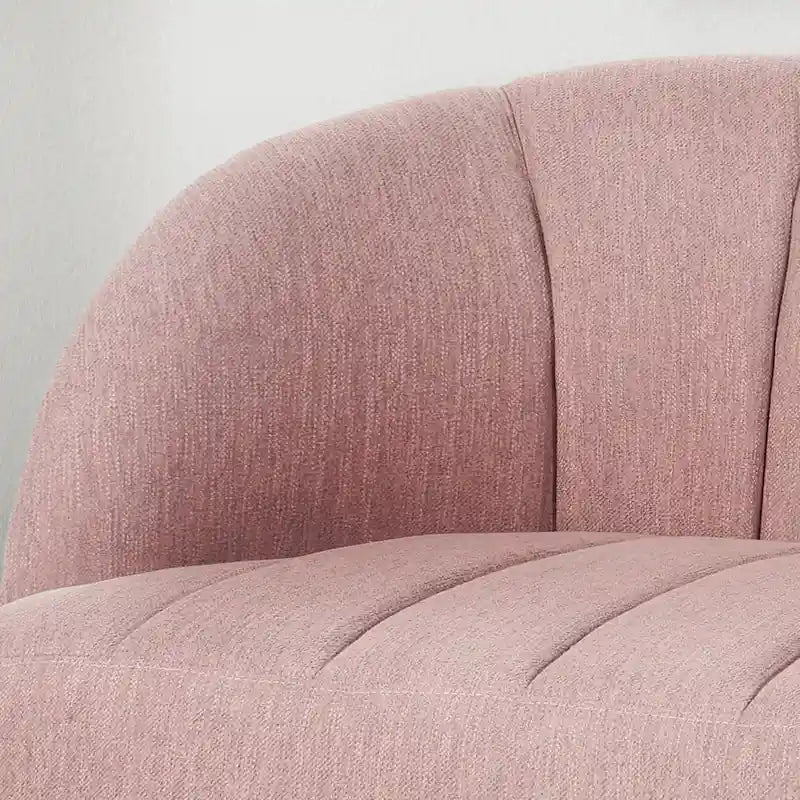 Canapé deux places en tissu moderne avec pieds en épingle à cheveux