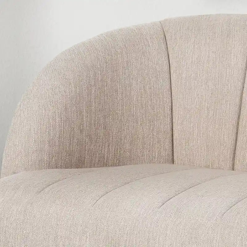 Canapé deux places en tissu moderne avec pieds en épingle à cheveux