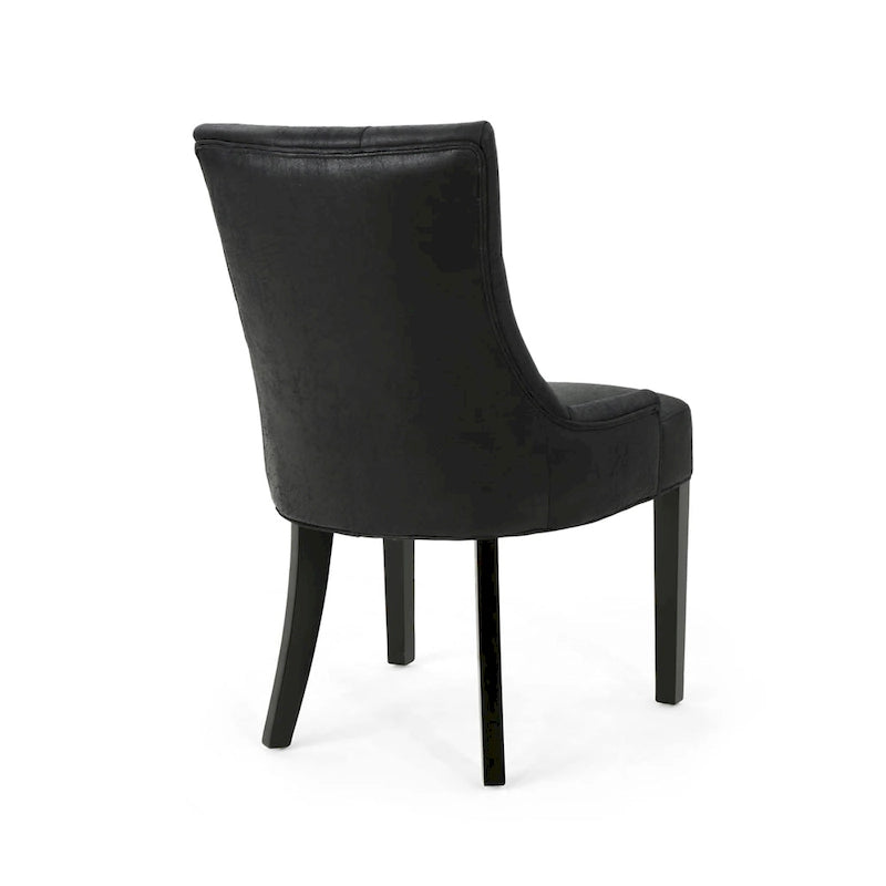 Chaises de salle à manger capitonnées modernes (ensemble de 4).