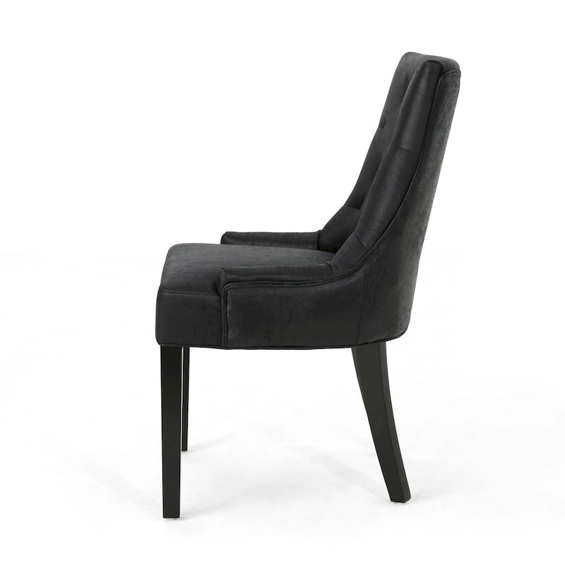 Chaises de salle à manger capitonnées modernes (ensemble de 4).