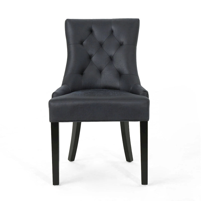 Chaises de salle à manger capitonnées modernes (ensemble de 4).