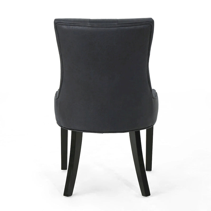 Chaises de salle à manger capitonnées modernes (ensemble de 4).