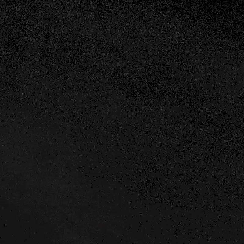 Repose-pieds carré en cuir véritable noir avec base en métal doré (36 pouces)