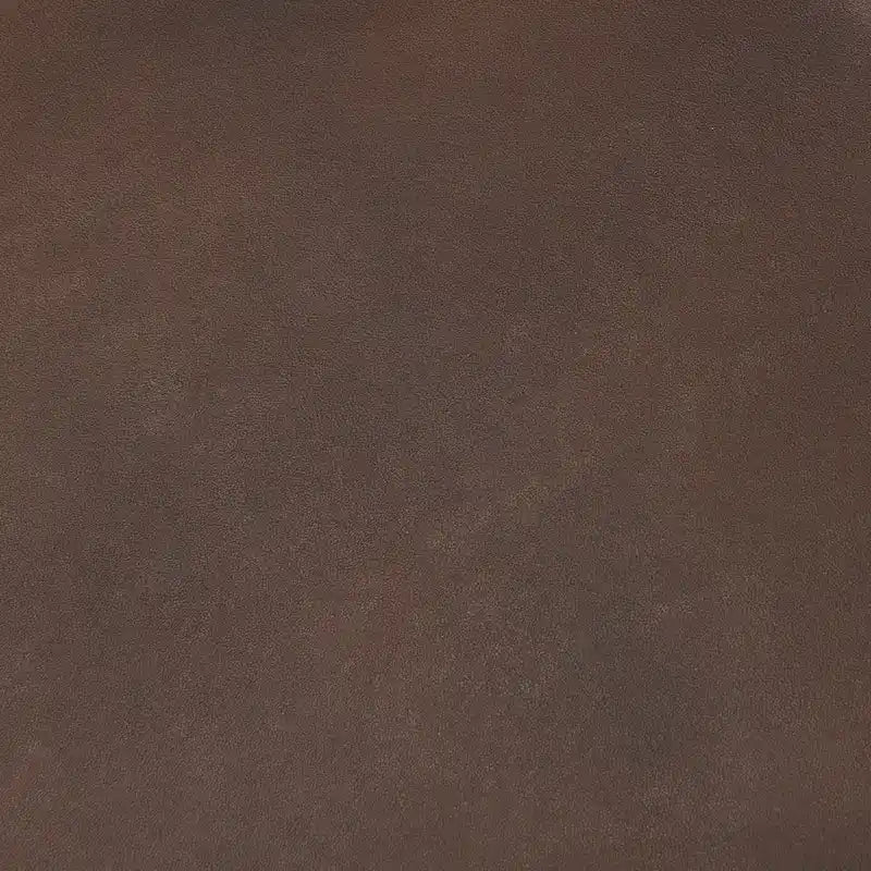 Repose-pieds carré en cuir véritable noir avec base en métal doré (36 pouces)