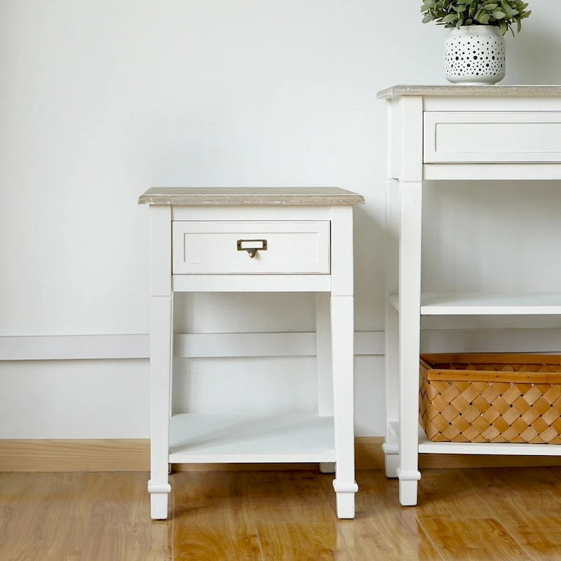 Table d'appoint avec tiroirs