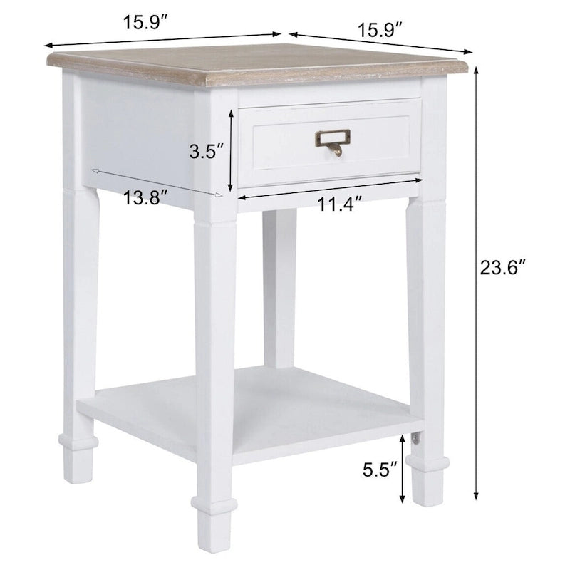 Table d'appoint avec tiroirs
