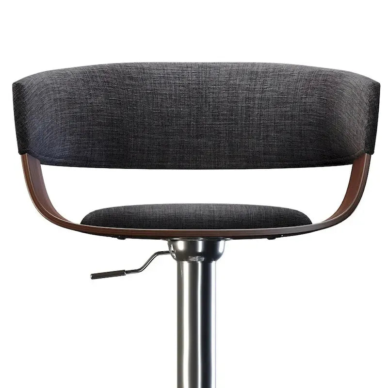 Tabouret de bar pivotant réglable de 84 cm, style médiéval-moderne