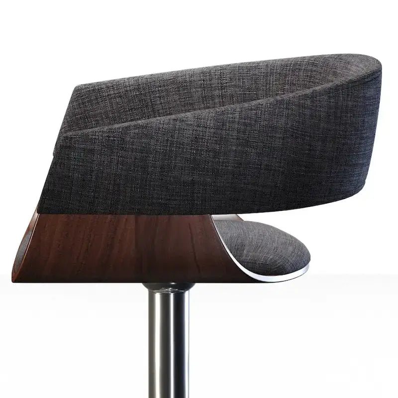 Tabouret de bar pivotant réglable de 84 cm, style médiéval-moderne