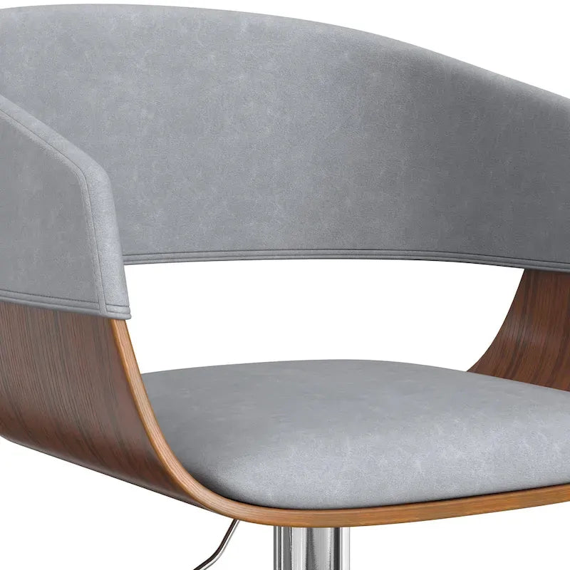 Tabouret de bar pivotant réglable de 84 cm, style médiéval-moderne