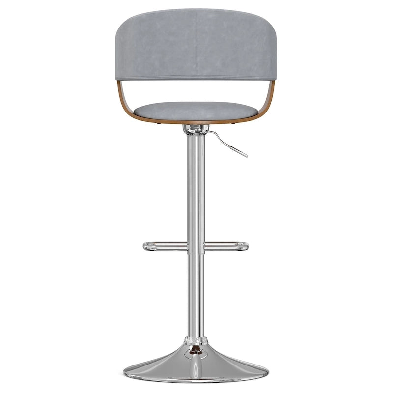 Tabouret de bar pivotant réglable de 84 cm, style médiéval-moderne