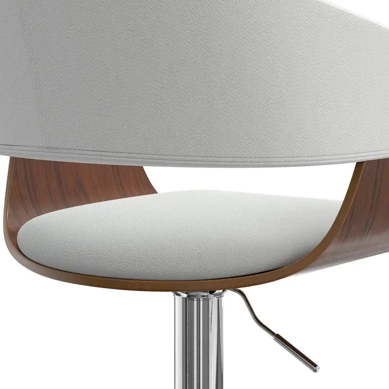Tabouret de bar pivotant réglable de 84 cm, style médiéval-moderne