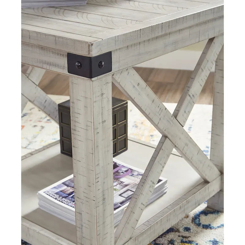 Table d'appoint rectangulaire - 24 pouces de large x 26 pouces de profondeur x 25 pouces de haut