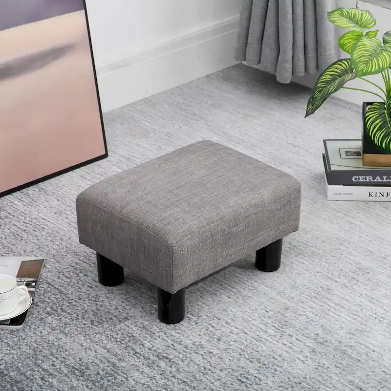 Repose-pieds moderne en lin