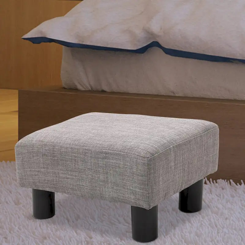 Repose-pieds moderne en lin