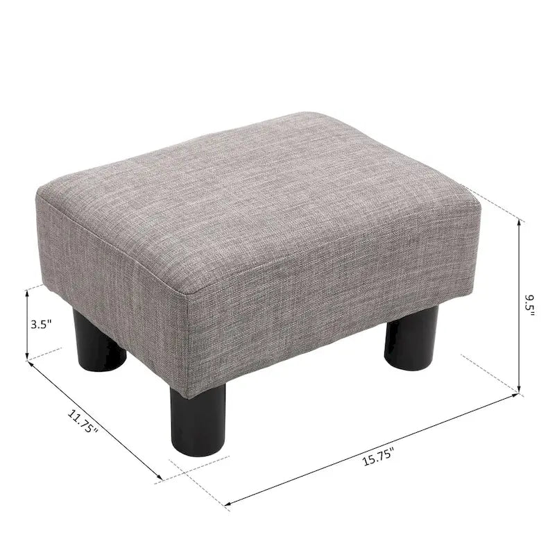 Repose-pieds moderne en lin