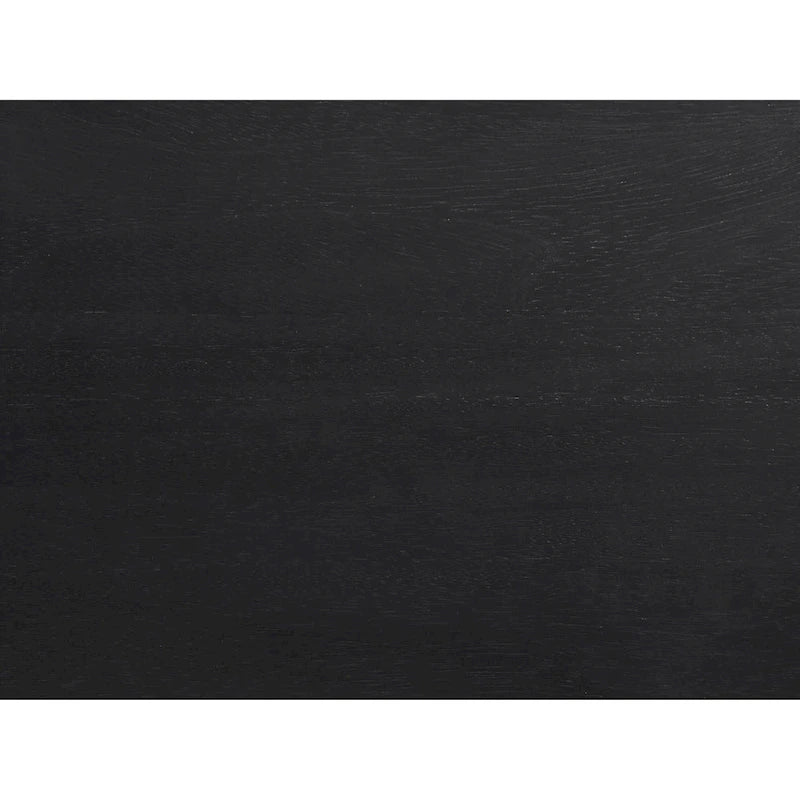 Table d'appoint de 40 cm de large avec plateau en bois et verre, dotée d'étagères.