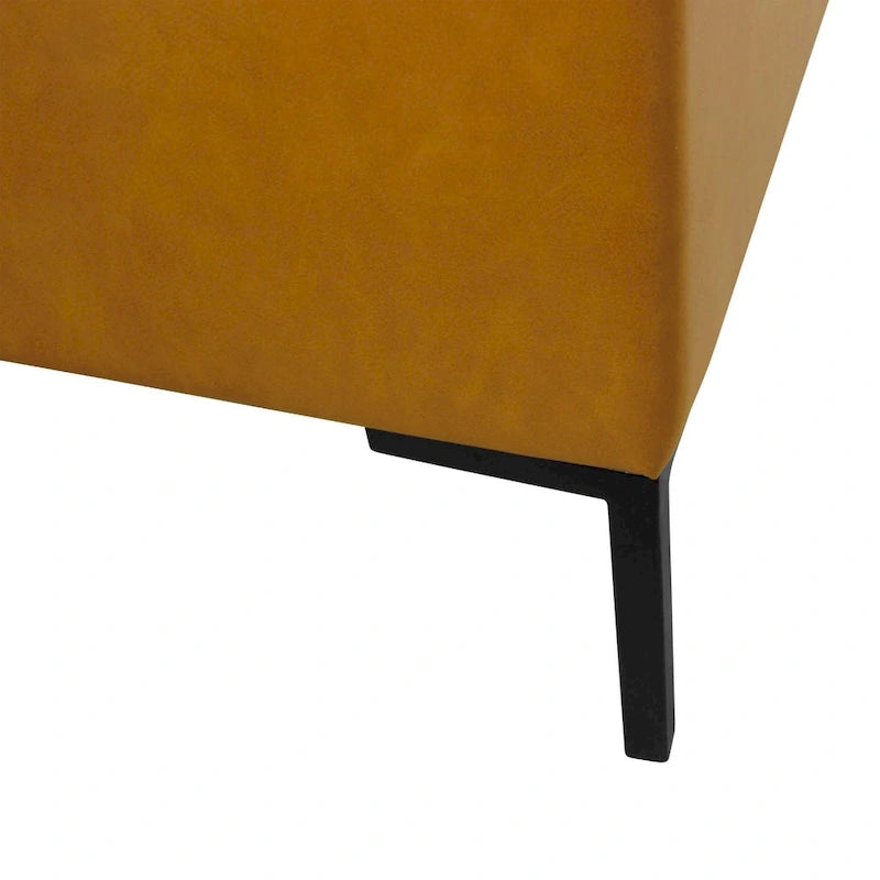 Banc de rangement pieds en métal
