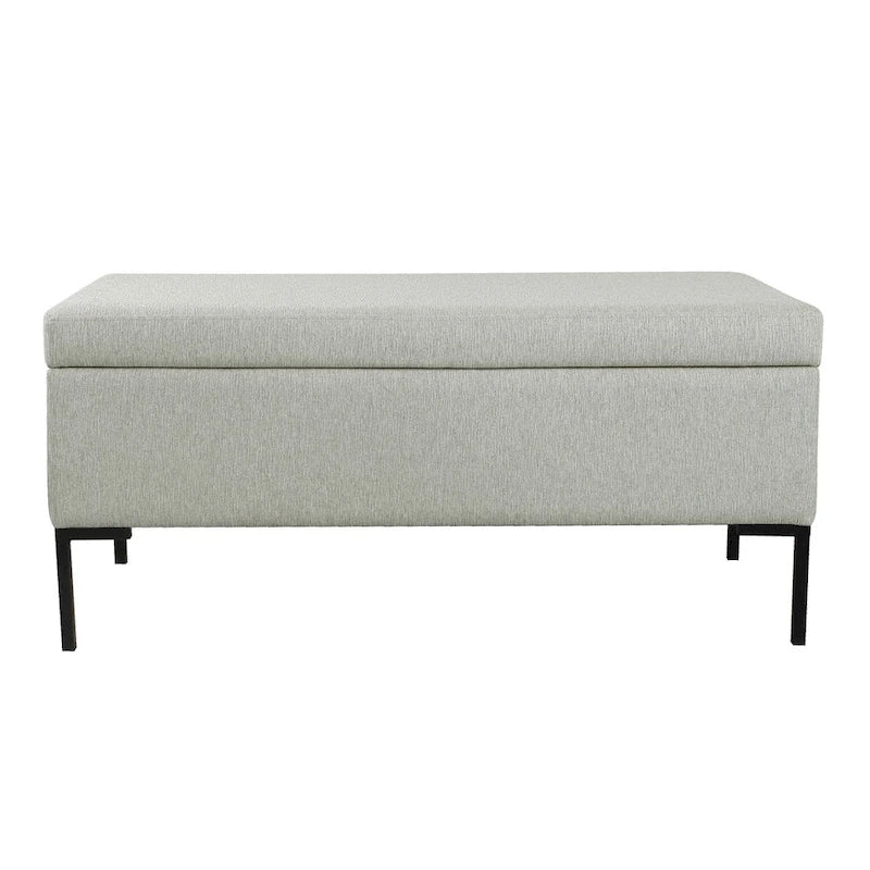 Banc de rangement pieds en métal