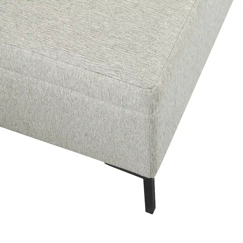 Banc de rangement pieds en métal