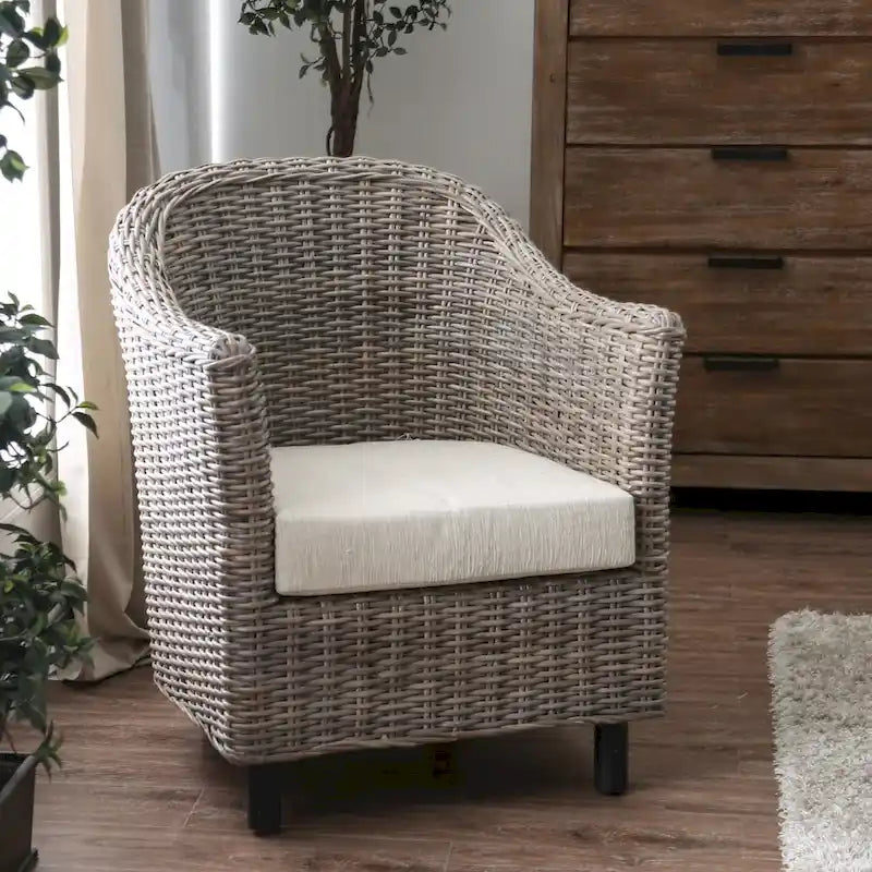 Fauteuil en osier et saule