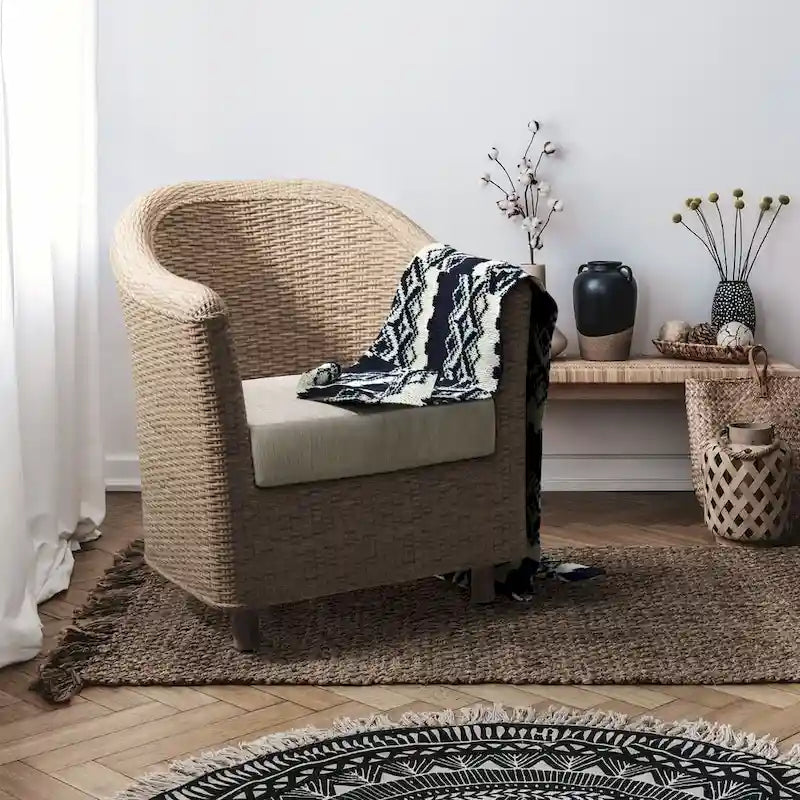 Fauteuil en osier et saule