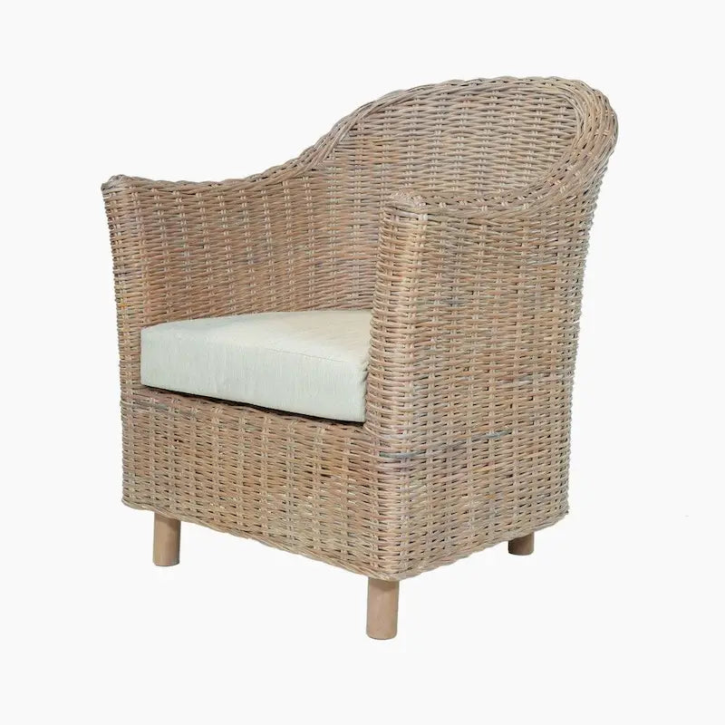 Fauteuil en osier et saule
