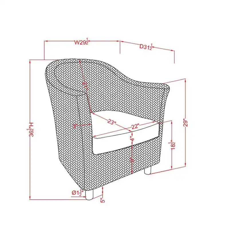 Fauteuil en osier et saule