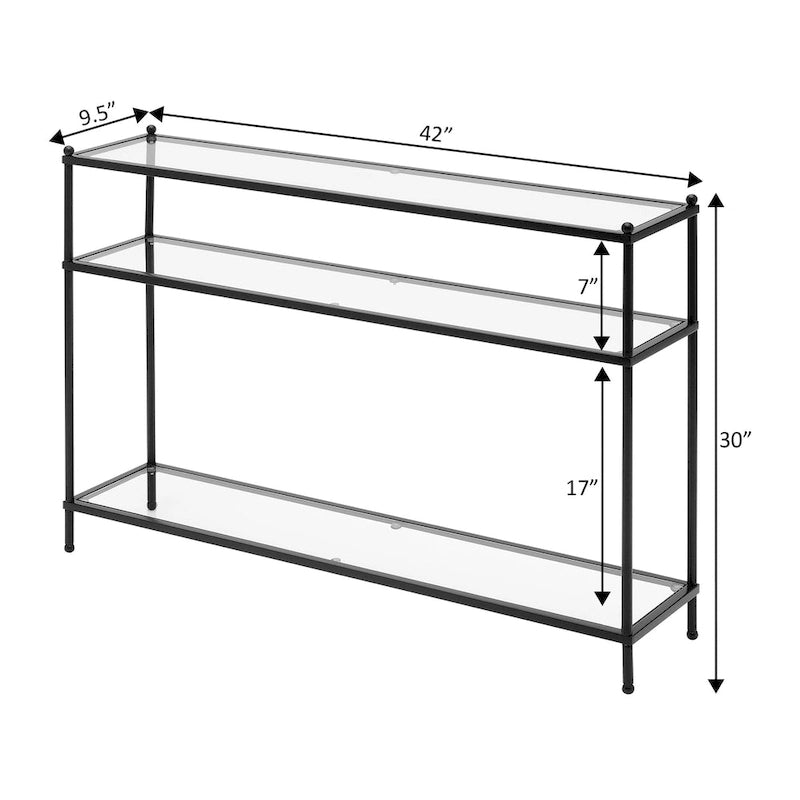 Table de contrôle en verre à trois couches